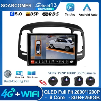 Android 13 Araba Radyo Hyundai Accent 2008 İçin 2009 2010 2011 2012 Multimedya Video Oynatıcı Navigasyon GPS 2Din DVD 8 + 128G Kafa Ünitesi