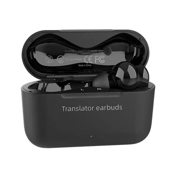 M6 Mini Çeviri Kulaklık 127 Dil Çeviri Akıllı Ses Çevirmen kablosuz bluetooth Çeviri Kulaklık Siyah