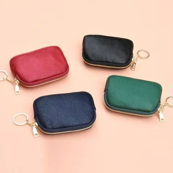 Çanta Kadın Basit Mini Çanta Düz Renk Taşınabilir İnek Derisi Bayan anahtar çantası Kentsel Rahat Küçük Çanta Taşınabilir